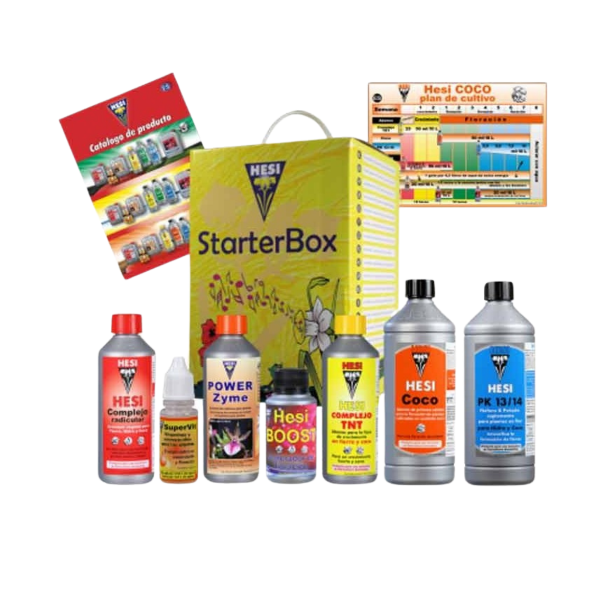 Hesi Starter Box Coco – Kit completo de nutrientes para coco