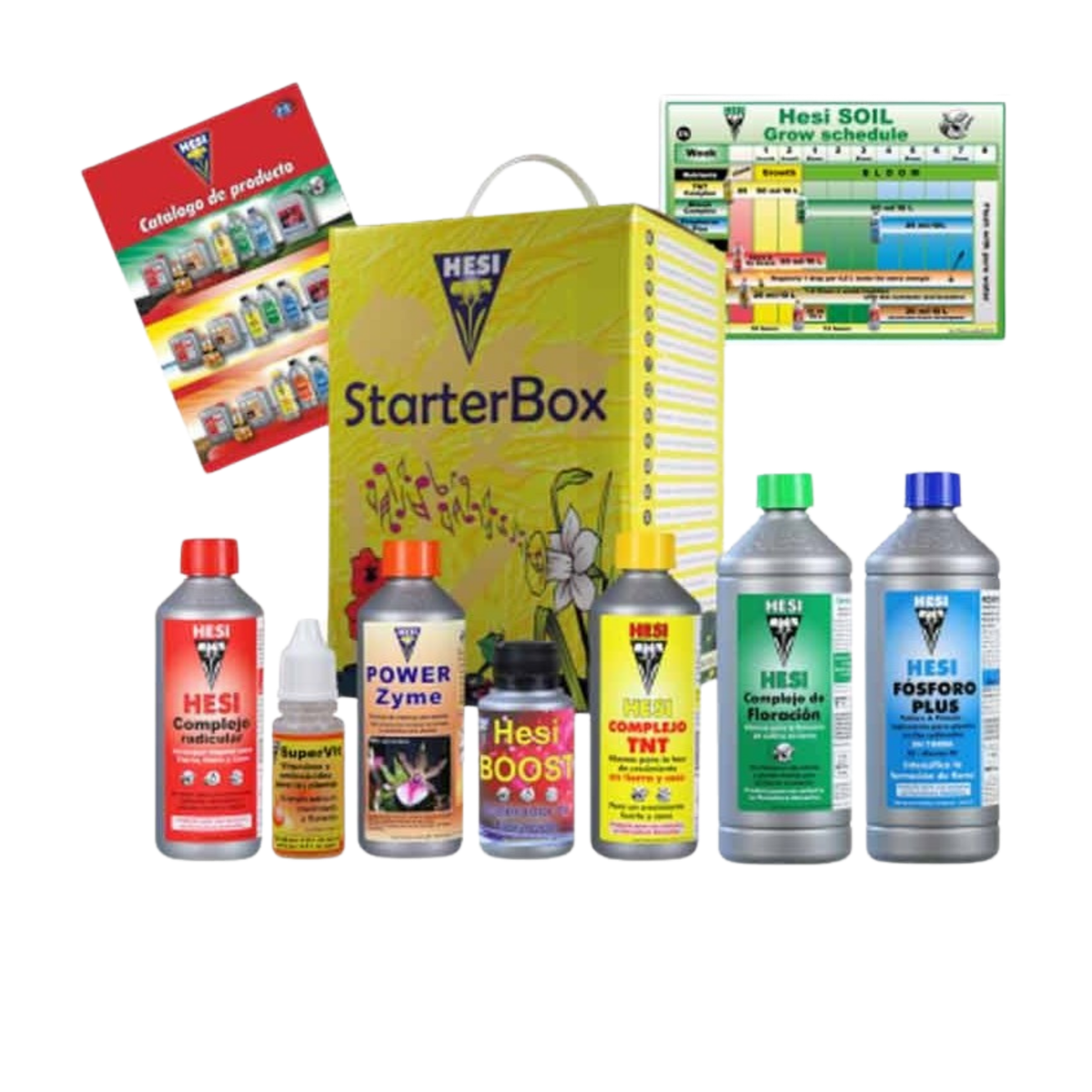 Hesi Starter Box Suelo – Kit completo de nutrientes para tierra